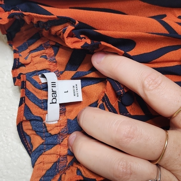 Bar III tiger striped mini dress, size large - Picture 3 of 8